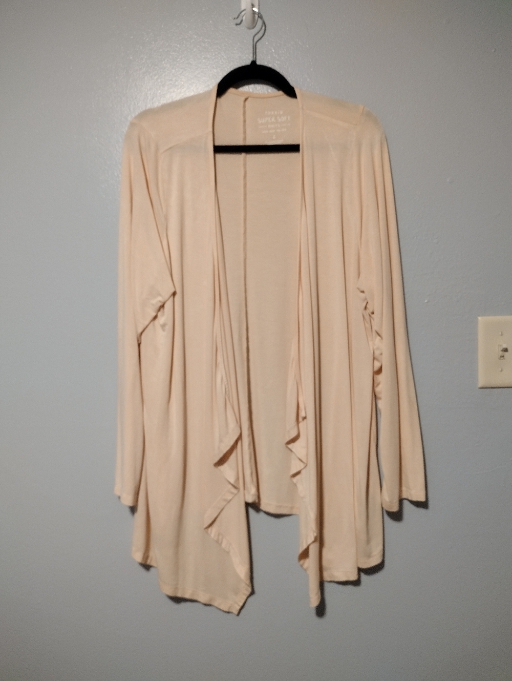 Torrid Super Soft Knit Open Front Cardigan Peach
